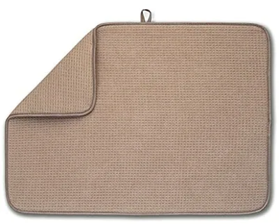 Dish Drying Mat, 17 × 24 in, Mocha