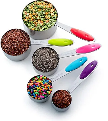 Stainless Steel Measuring Cups Set of 6, Nesting Design (BM-V9XG1)